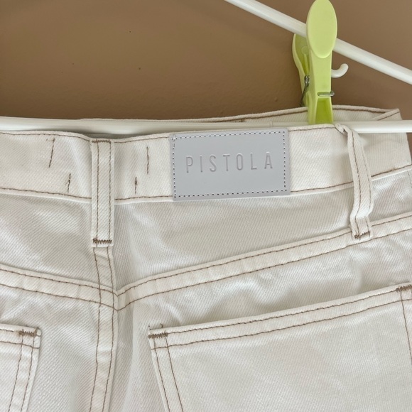 Revolve Pistola Ryder White High-Waisted Denim Mini Skirt - Picture 10 of 14